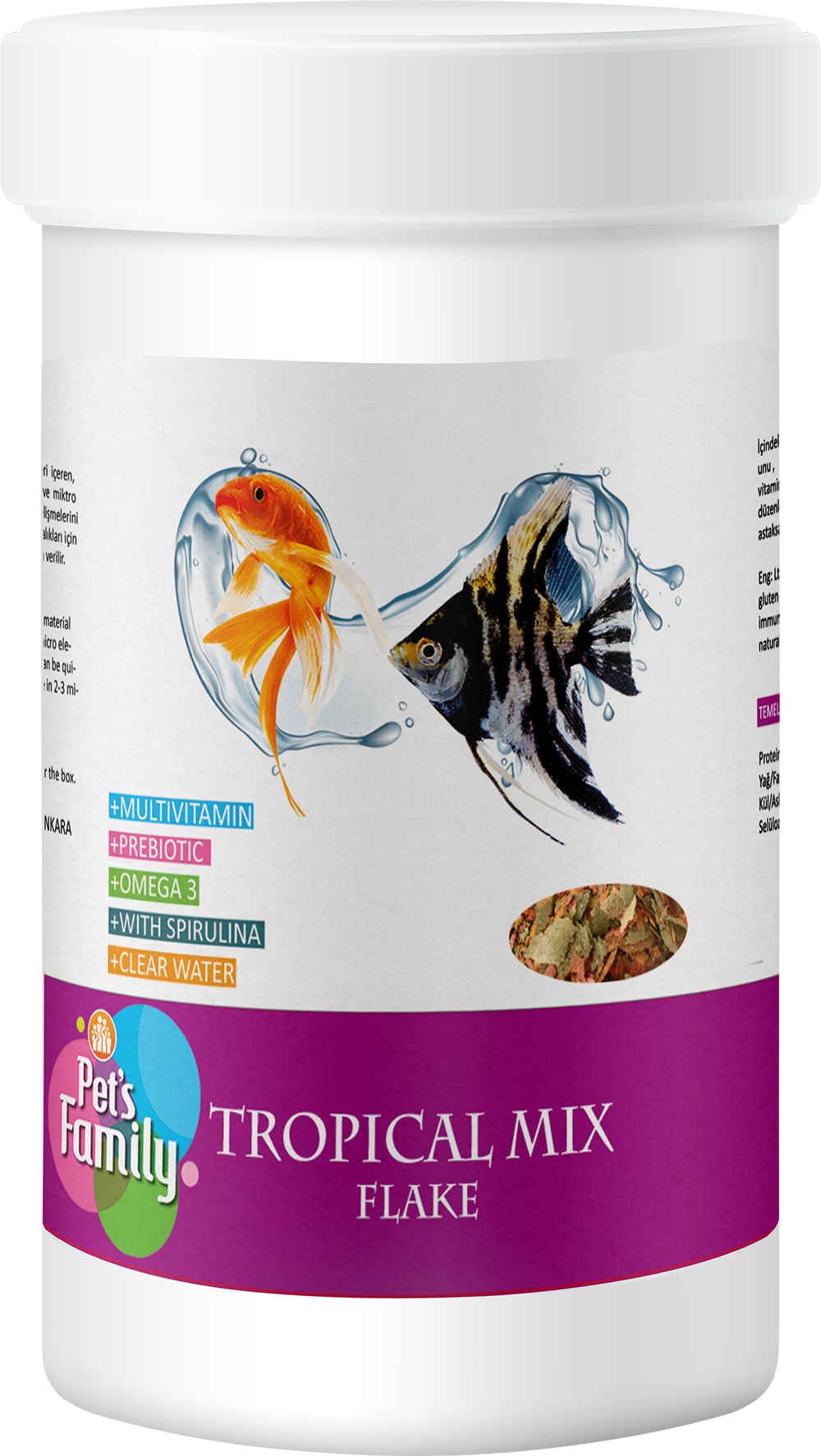 Pets Family Tropıcal Mıx Flake 100ml/15g Pets Family Tropıcal Mıx Flake 100ml/15g