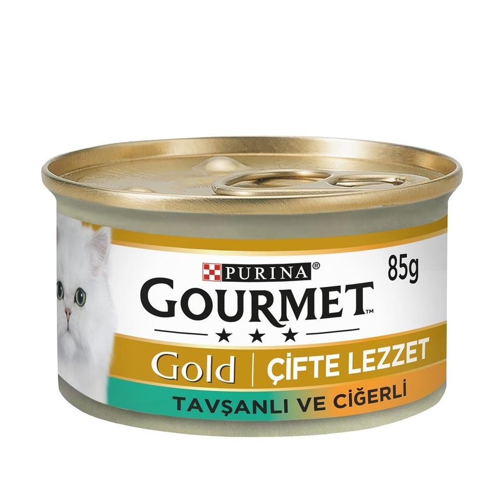 Gourmet Gold Soslu Ciğerli Ve Tavşanlı Yetişkin Kedi Konservesi 85g Gourmet Gold Soslu Ciğerli Ve Tavşanlı Yetişkin Kedi Konservesi 85g