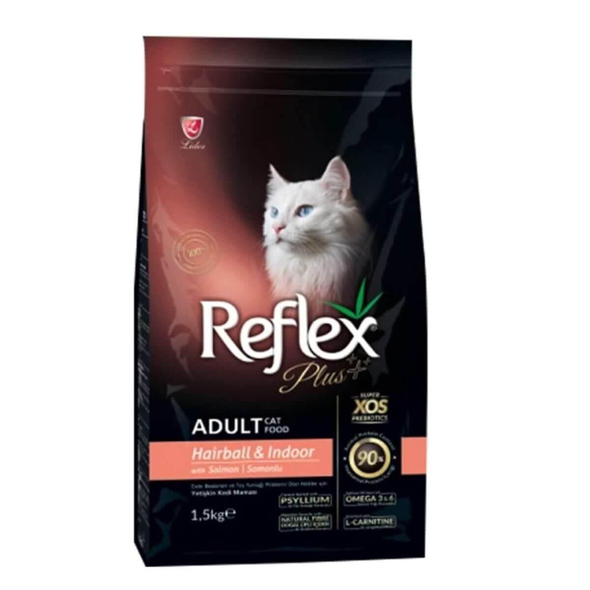 Reflex Plus Hairball Somonlu Yetişkin Kedi Maması 1,5 Kg Reflex Plus Hairball Somonlu Yetişkin Kedi Maması 1,5 Kg