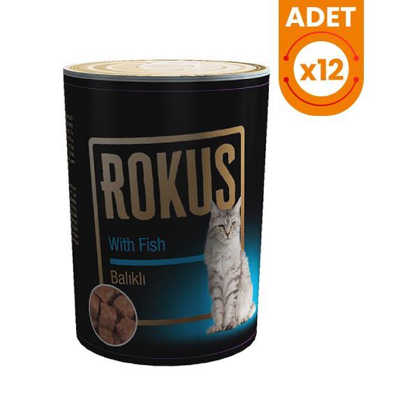 Rokus Balıklı Kedi Konservesi 410g (12 adet) Rokus Balıklı Kedi Konservesi 410g (12 adet)