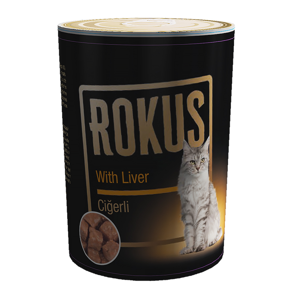 Rokus Ciğerli Kedi Konservesi 410g Rok240410lracl1 Rokus Ciğerli Kedi Konservesi 410g Rok240410lracl1