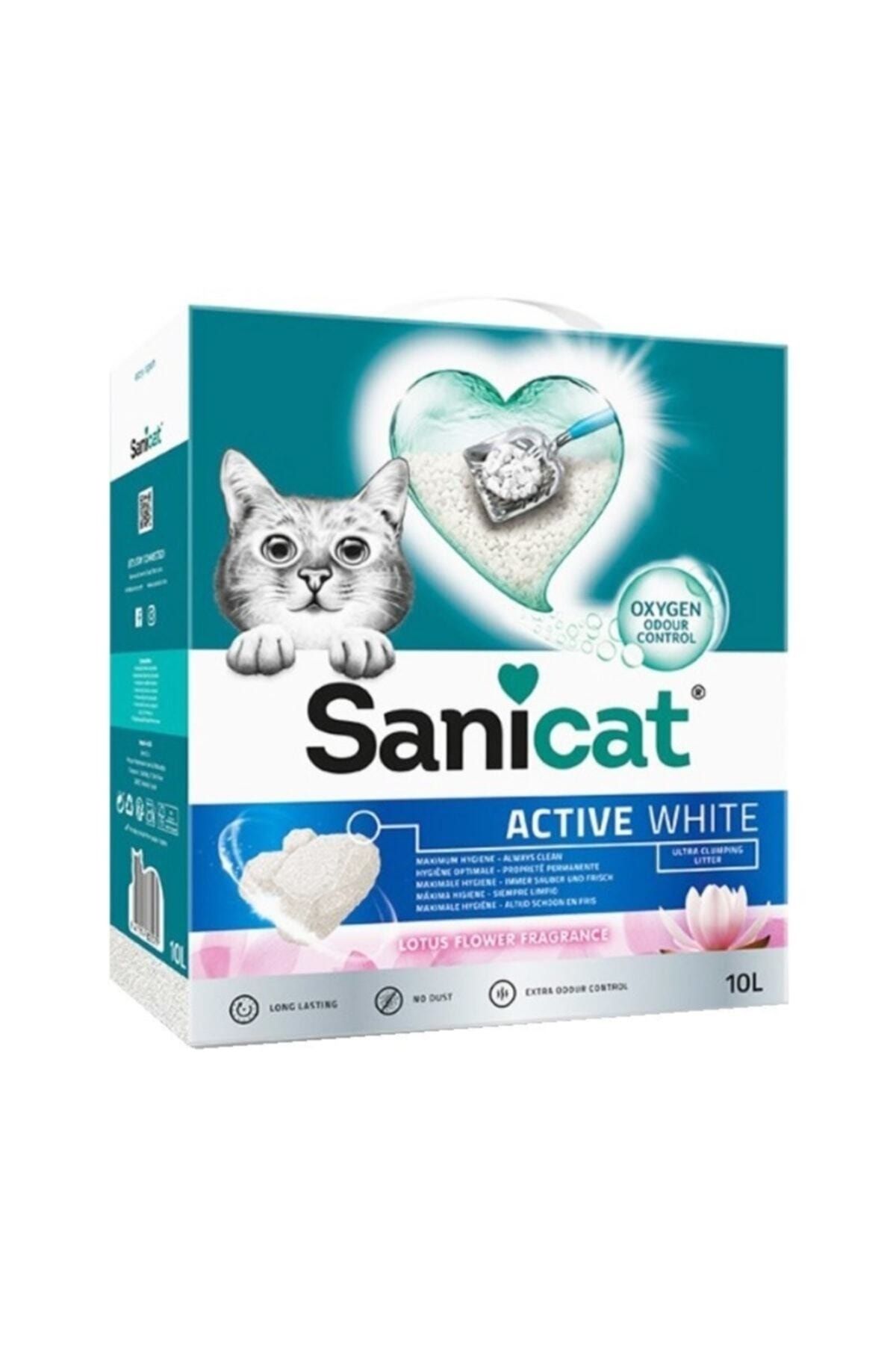Sanicat Active White Süper Topaklanan Kedi Kumu Lotus Çiçeği Kokulu 10 Lt Sanicat Active White Süper Topaklanan Kedi Kumu Lotus Çiçeği Kokulu 10 Lt