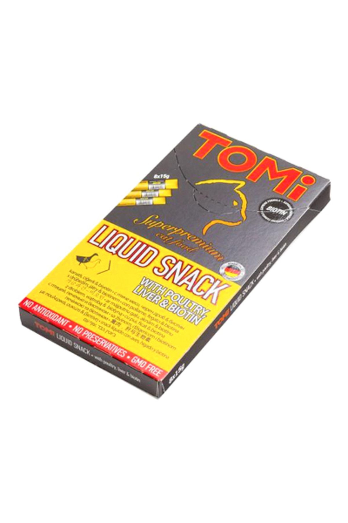 Tomi Kedi Kreması Kümes Hay. Ciğer& Biotin 8*15gr 120gr Tomi Kedi Kreması Kümes Hay. Ciğer& Biotin 8*15gr 120gr