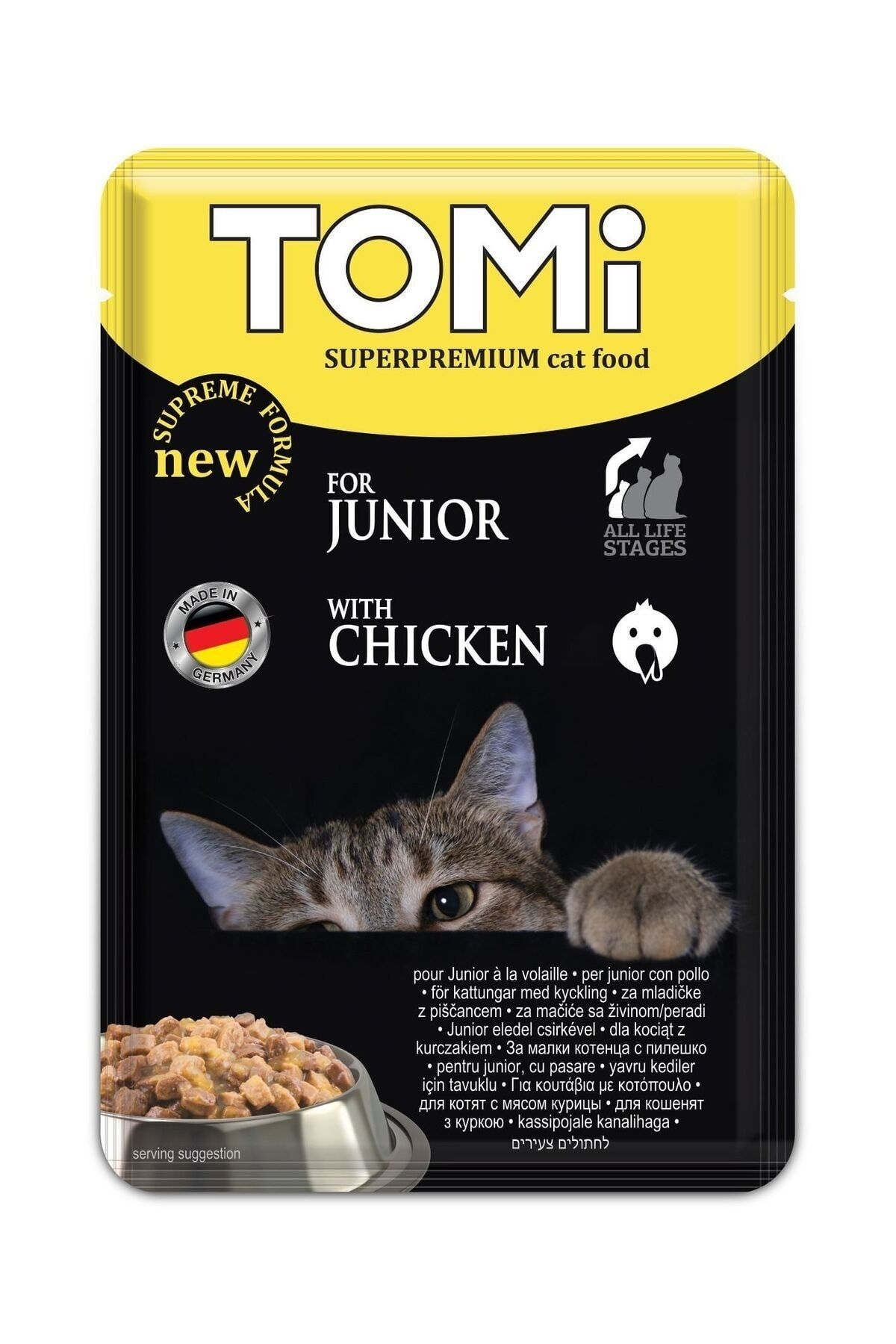 Tomi Yavru Kedi Kümes Hayvanılı Pouch Mama 100 Gr Tomi Yavru Kedi Kümes Hayvanılı Pouch Mama 100 Gr