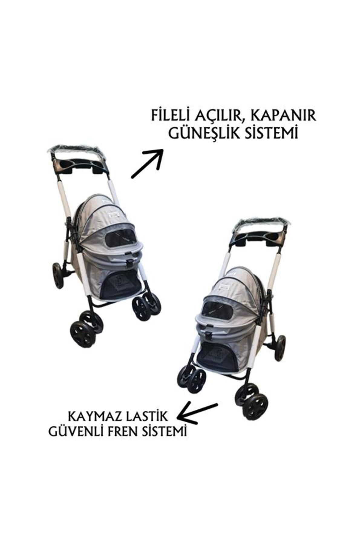 Tommy Evcil Hayvan Arabası 74,5x46,5x97,5cm Gri Max 15 Kg Tommy Evcil Hayvan Arabası 74,5x46,5x97,5cm Gri Max 15 Kg