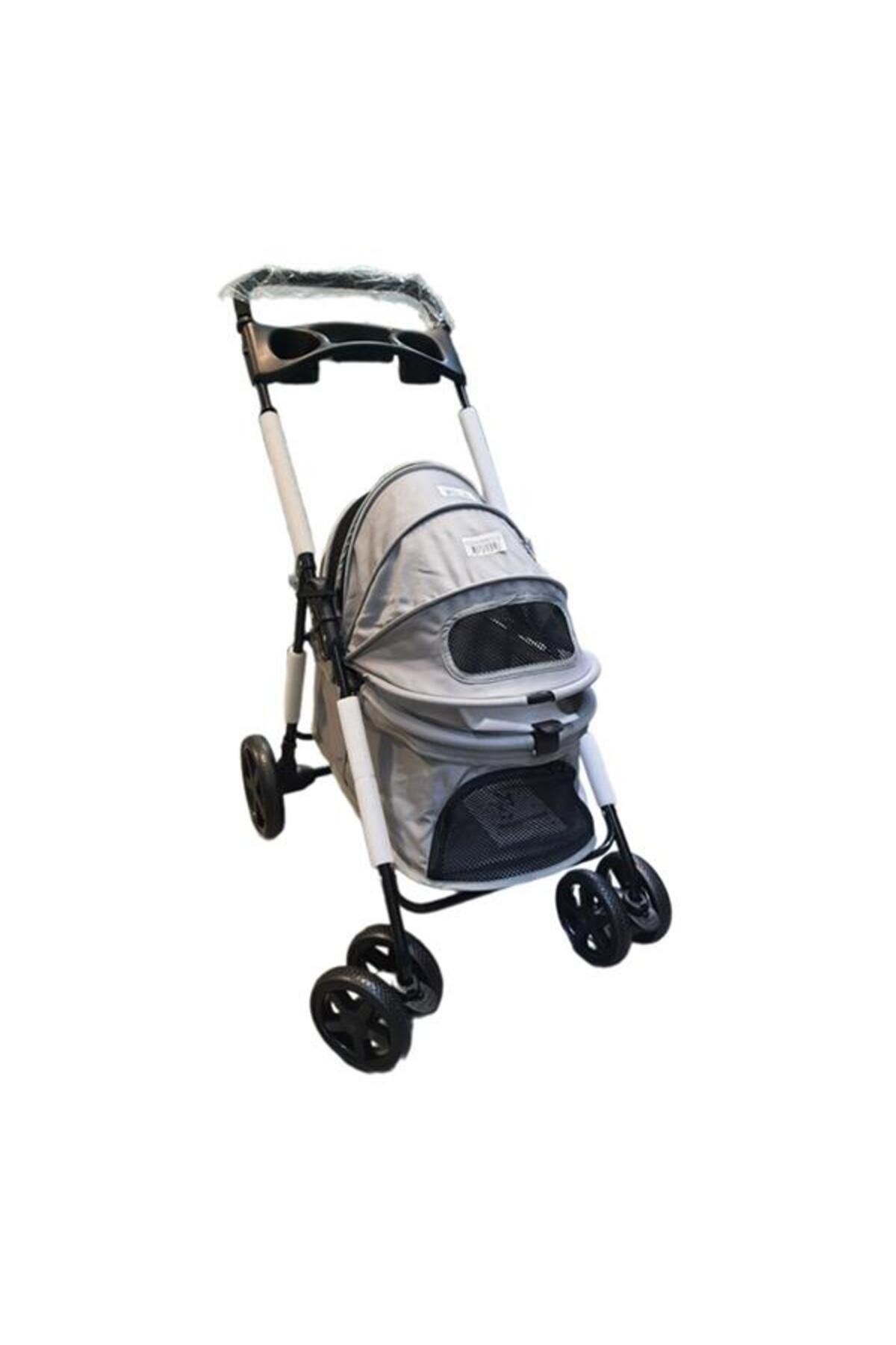 Tommy Evcil Hayvan Arabası 74,5x46,5x97,5cm Gri Max 15 Kg Tommy Evcil Hayvan Arabası 74,5x46,5x97,5cm Gri Max 15 Kg