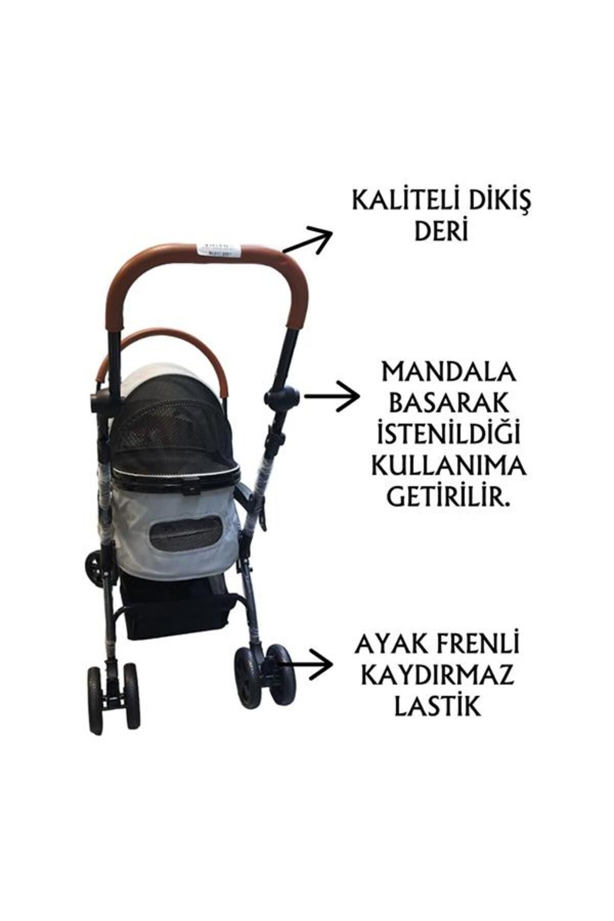 Tommy Evcil Hayvan Arabası 76,5x48x99cm Gri Max 15 Kg Tommy Evcil Hayvan Arabası 76,5x48x99cm Gri Max 15 Kg