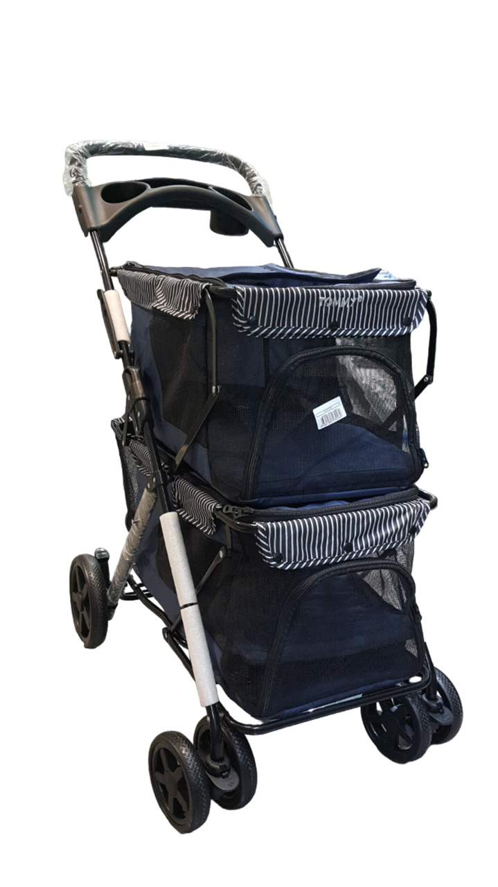 Tommy İki Katlı Evcil Hayvan Arabası 85x51x100cm Lacivert Max 10+10 Kg Tommy İki Katlı Evcil Hayvan Arabası 85x51x100cm Lacivert Max 10+10 Kg
