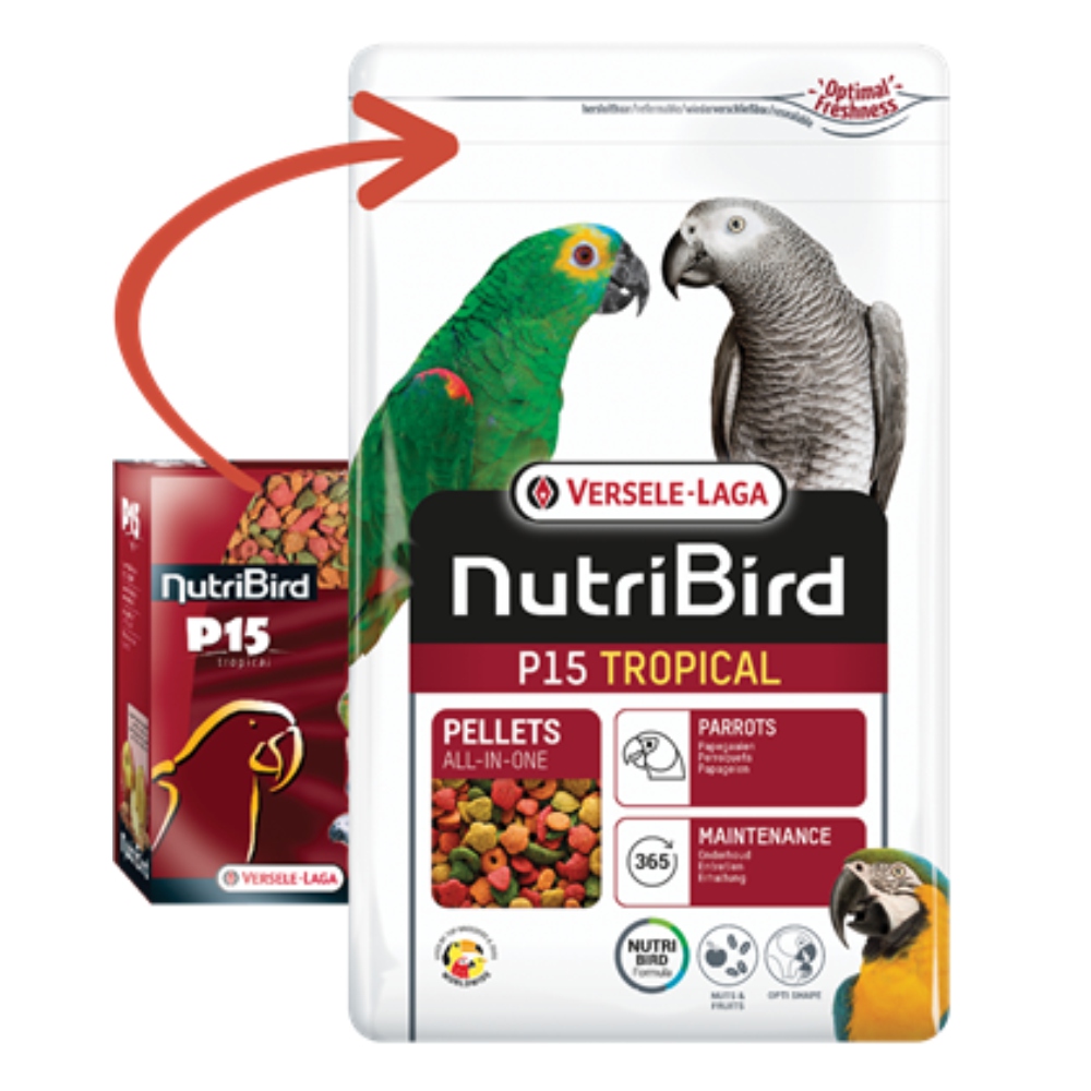 Versele Laga Nutrıbırd P15 Tropıcalpapağan Pelet Yem 1kg Versele Laga Nutrıbırd P15 Tropıcalpapağan Pelet Yem 1kg