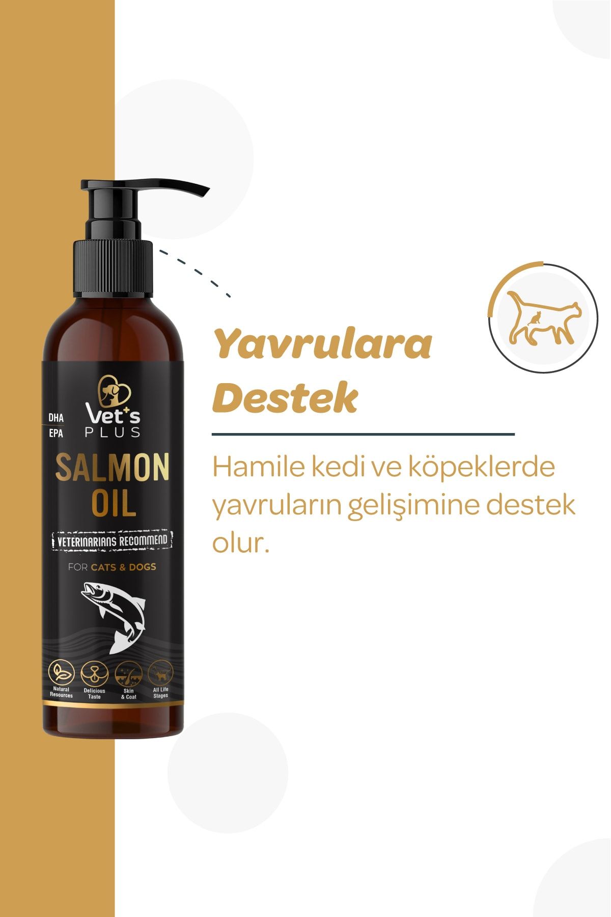 Vet`s Plus Kedi Ve Köpek Balık Yağı 200ml Vet`s Plus Kedi Ve Köpek Balık Yağı 200ml