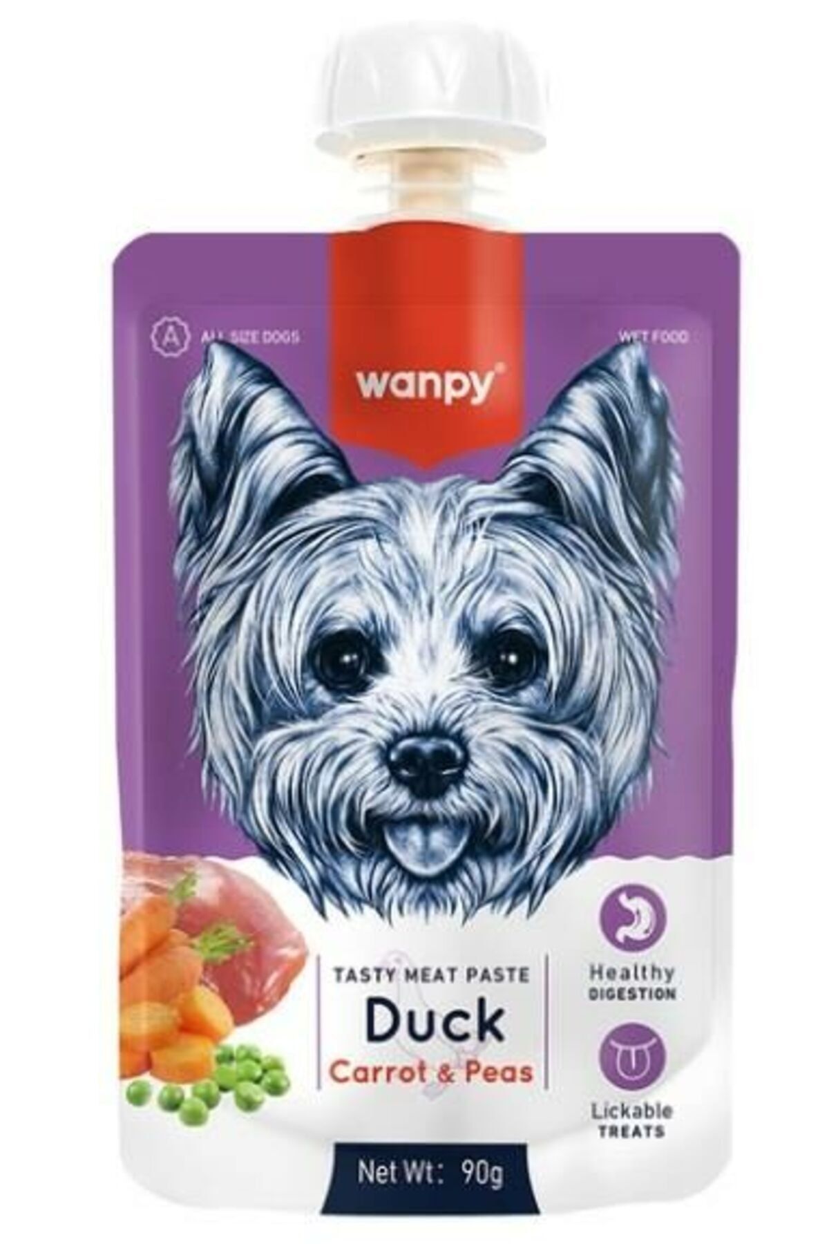 Wanpy Taze Ördekli & Havuçlu Köpek Et Ezmesi 90 Gr Wanpy Taze Ördekli & Havuçlu Köpek Et Ezmesi 90 Gr